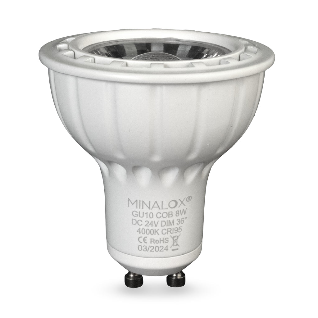 MINALOX LED BULB GU10 8W 24V 36° 4000K