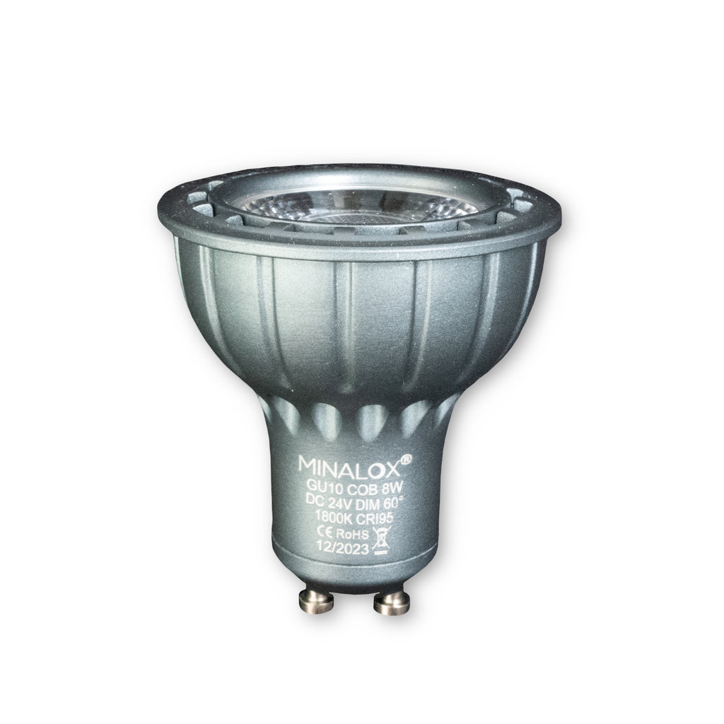 MINALOX LED BULB GU10 8W 24V 60° 1800K DARK GREY