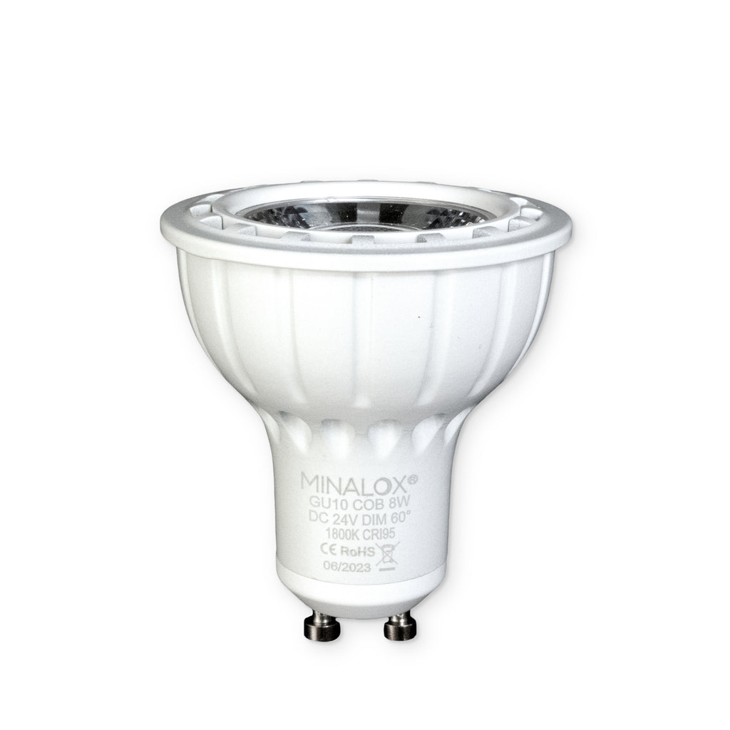 MINALOX LED BULB GU10 8W 24V 60° 1800K