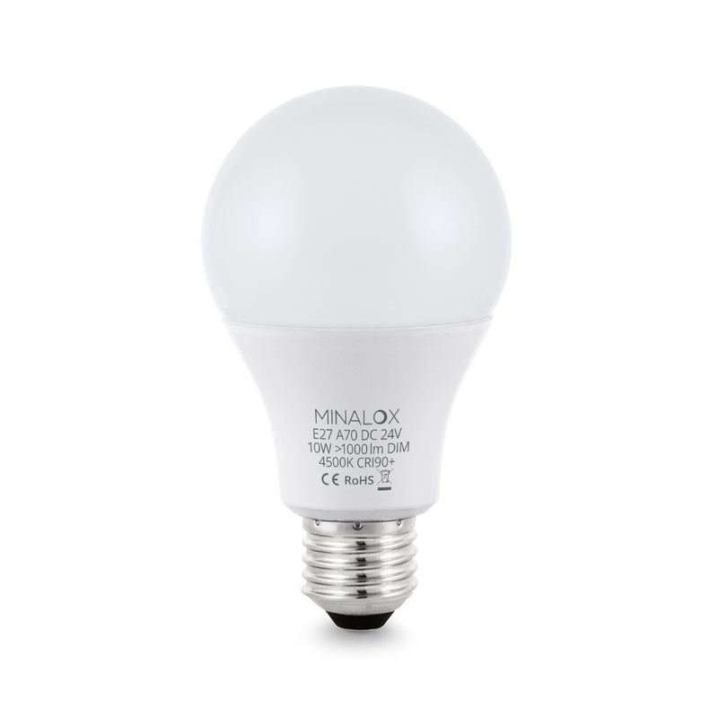 MINALOX LED BULB A70 E27 10W 24V 4500K