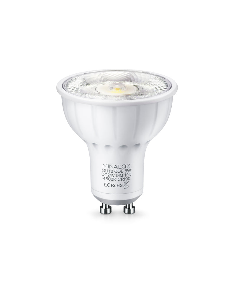 MINALOX LED BULB GU10 8W 24V 10° 4500K